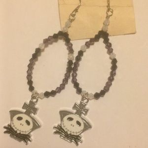 *SALE* Jack Skellington Earrings! Handmade!